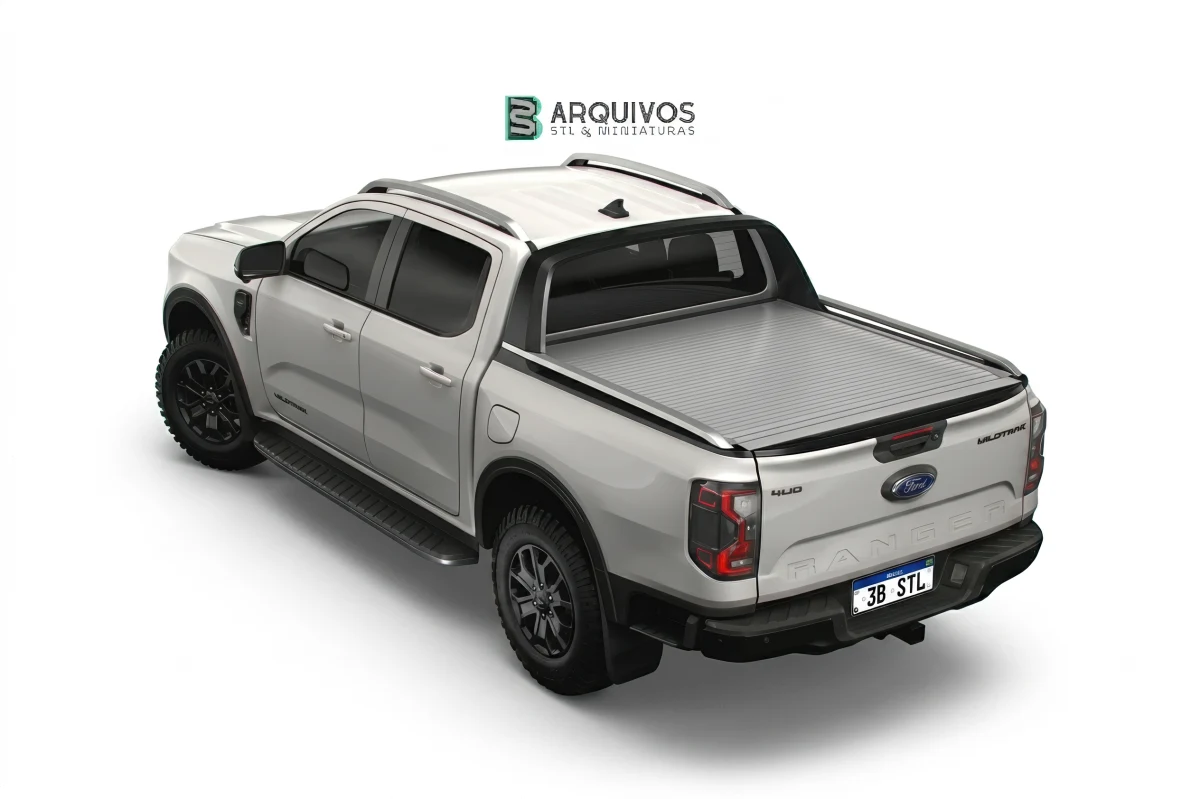 Modelo 3D STL - Ford Ranger Wildtrak Double Cab 2023 — foto 6